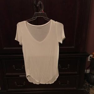 Mudd brand deep v-neck white T-shirt